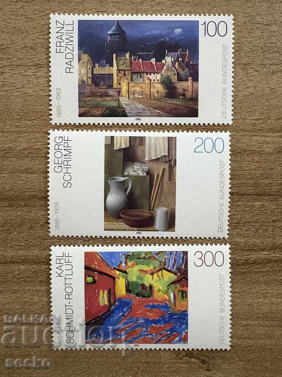 Γερμανία - Γερμανικοί πίνακες του 20ου αιώνα (1995) MNH Γερμανία - Γερμανικοί πίνακες του 20ου αιώνα (1995) MNH