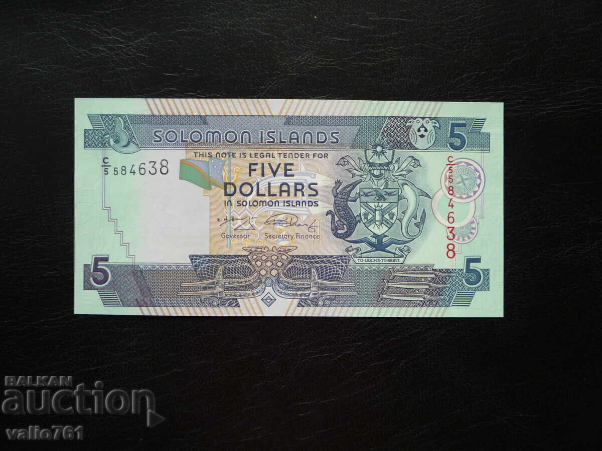 SOLOMON ISLANDS 5 DOLLARS 2009 NEW UNC SOLOMON ISLANDS 5 DOLLARS 2009 NEW UNC