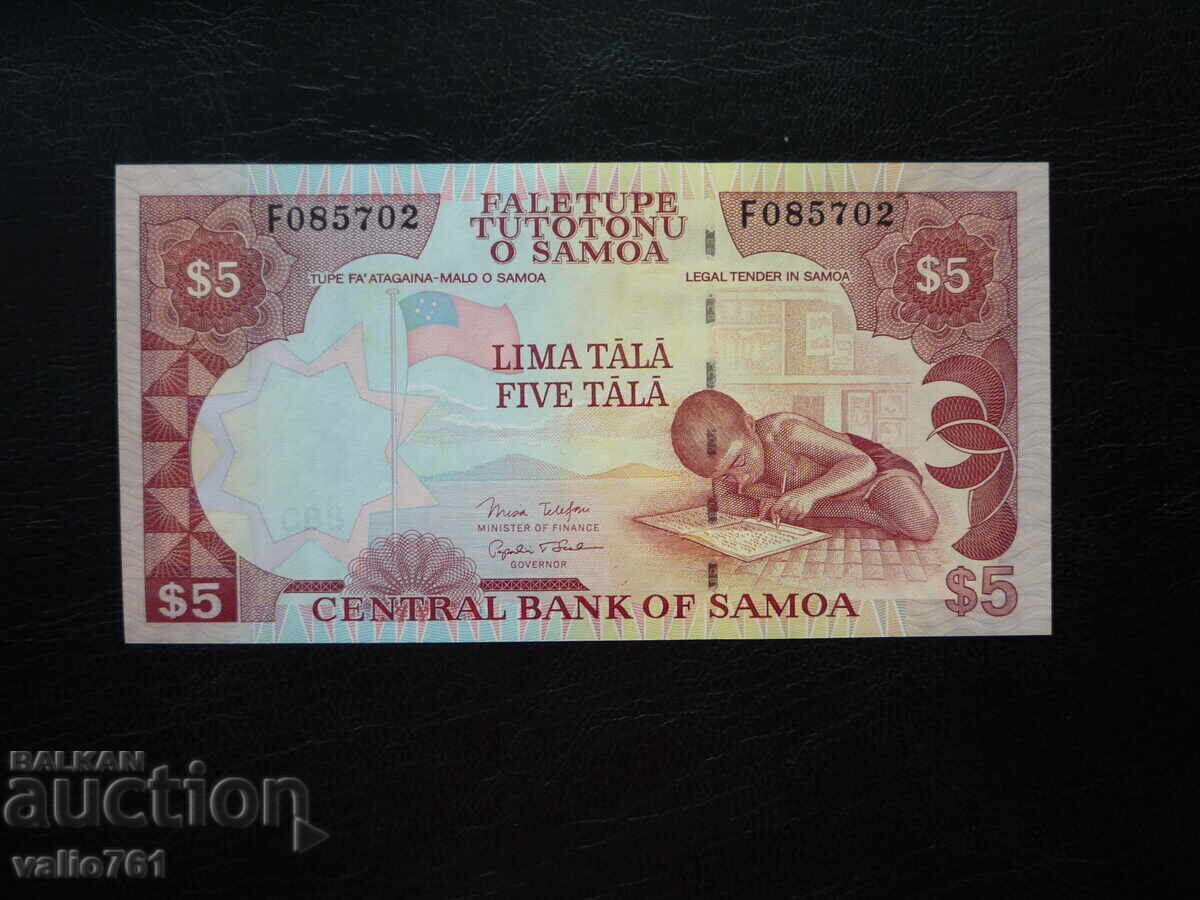 SAMOA 5 TALA 2005 NEW UNC SAMOA 5 TALA 2005 NEW UNC