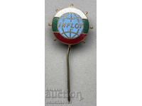 40122 Bulgaria sign Inflot Navy enamel