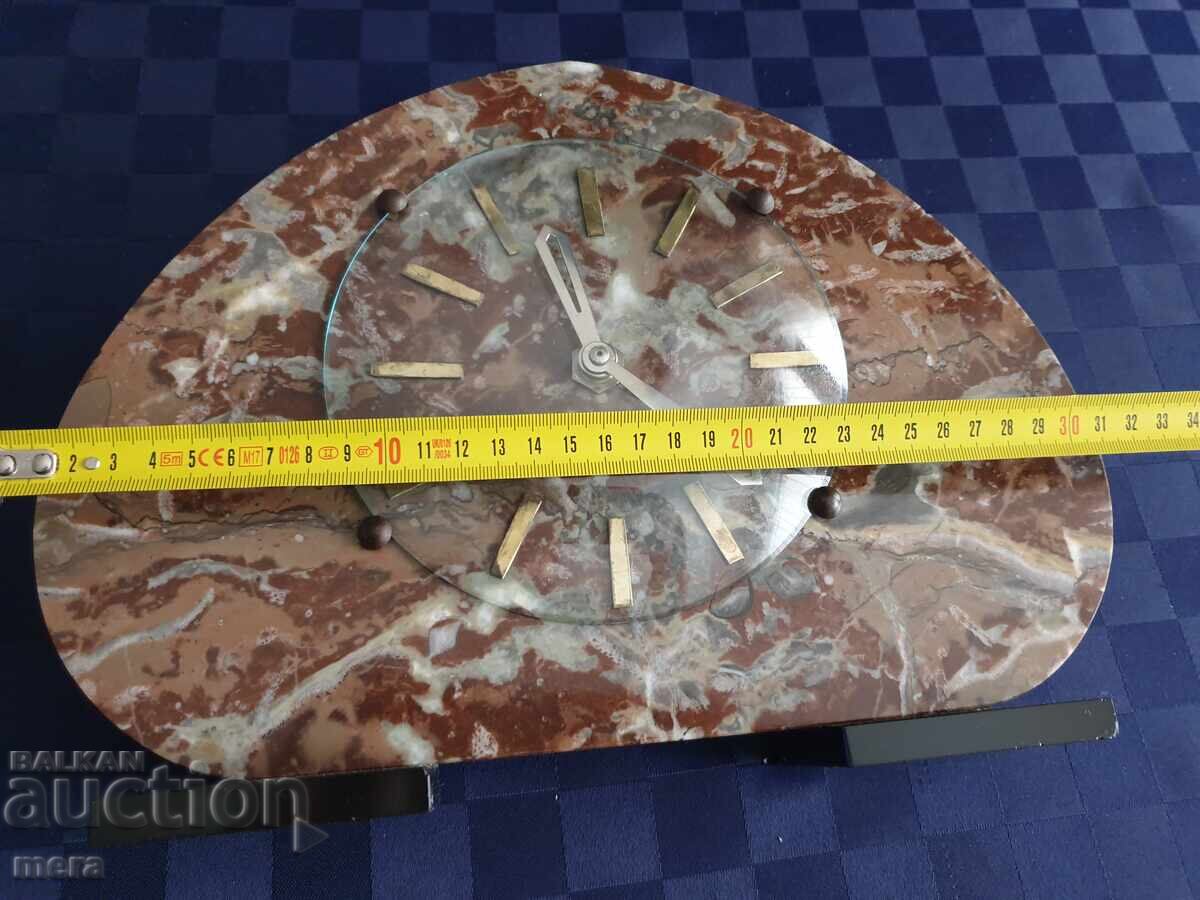 Auction Fireplace marble mechanical French clock Auction Fireplace marble mechanical French clock