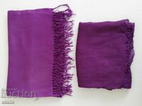 Two excellent ladies' scarves in purple