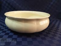 Large solid antique porcelain basin