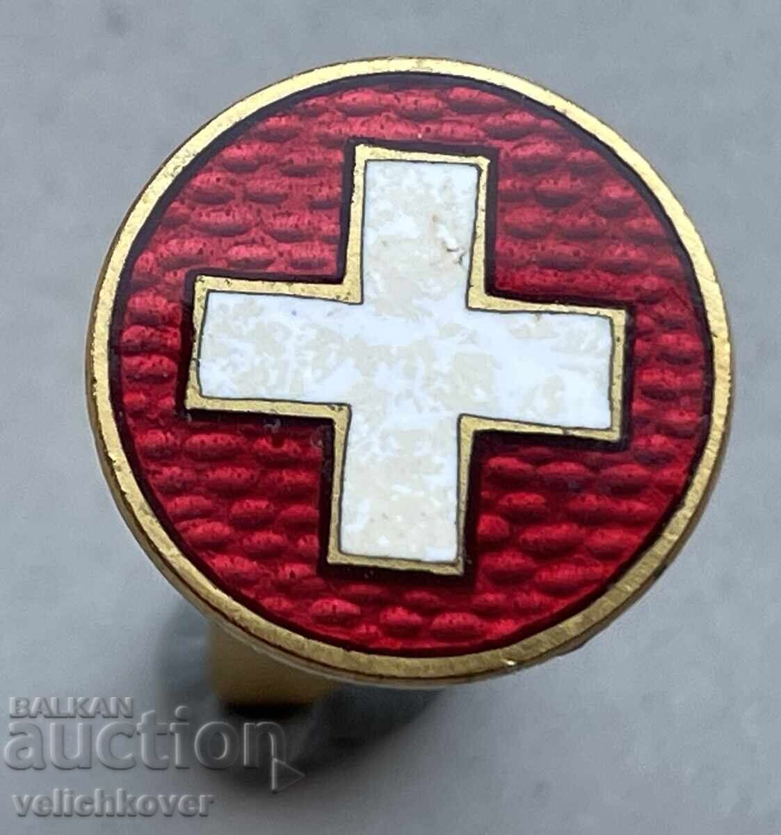 40130 Switzerland cockade gilded enamel 40130 Switzerland cockade gilded enamel