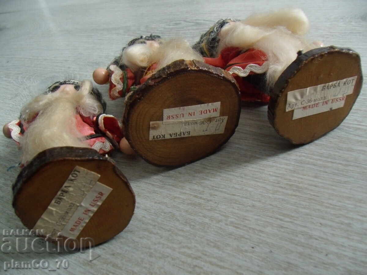 No.*7885 three old figures / dolls - height 15 cm - 6