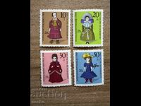 FRG/FRG - Charity stamps - Dolls (1968) MNH