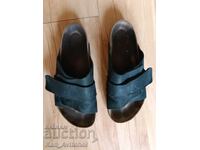 Sandale pentru bărbați Birkenstock negru albastru papuci 45 46 piele piele intoarsa