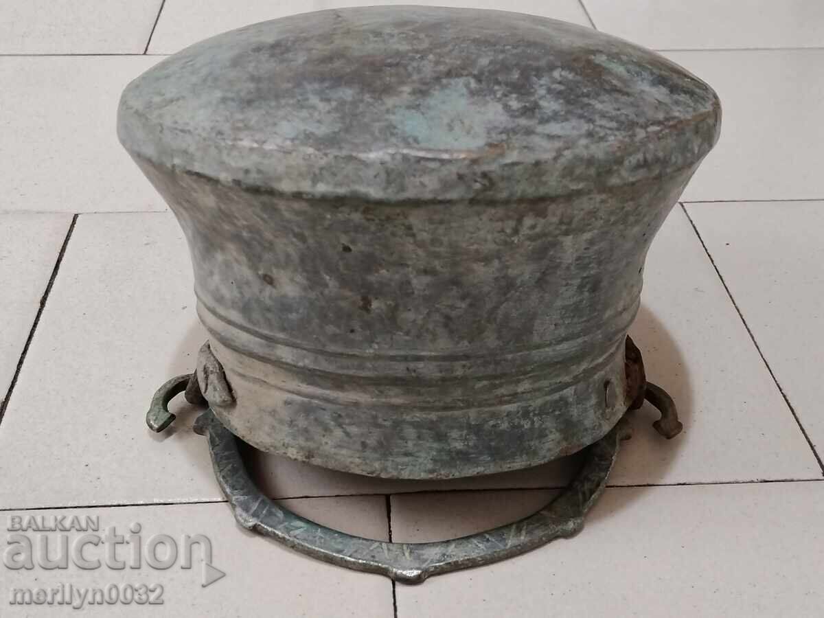 Old copper cauldron, copper, cauldron, forged vessel - 6 Old copper cauldron, copper, cauldron, forged vessel - 6