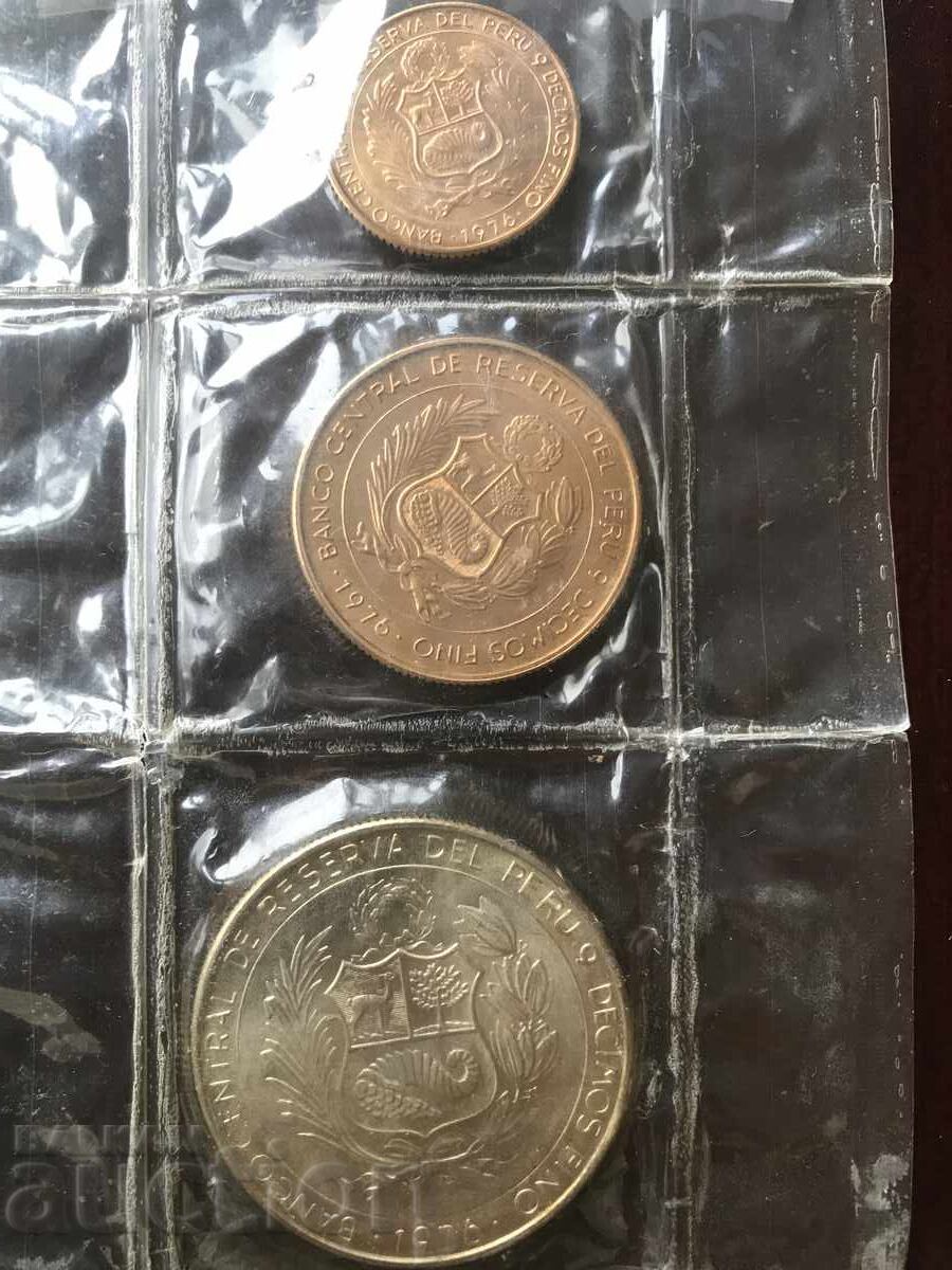 Peru 1976 series gold and silver commemorative coins UNC with price 7500.00 BGN | € 3834.69 Peru 1976 series gold and silver commemorative coins UNC with price 7500.00 BGN | € 3834.69