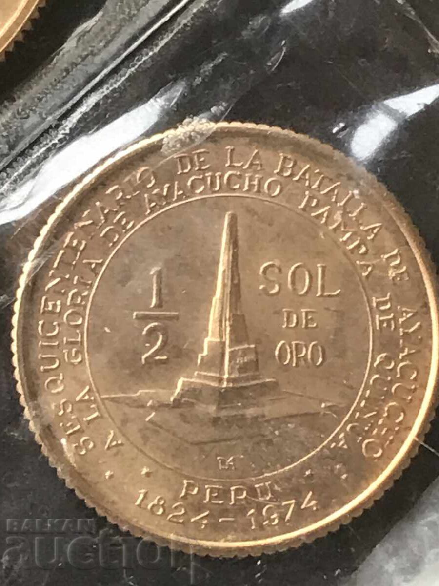 Auction Peru 1976 series gold and silver commemorative coins UNC Auction Peru 1976 series gold and silver commemorative coins UNC