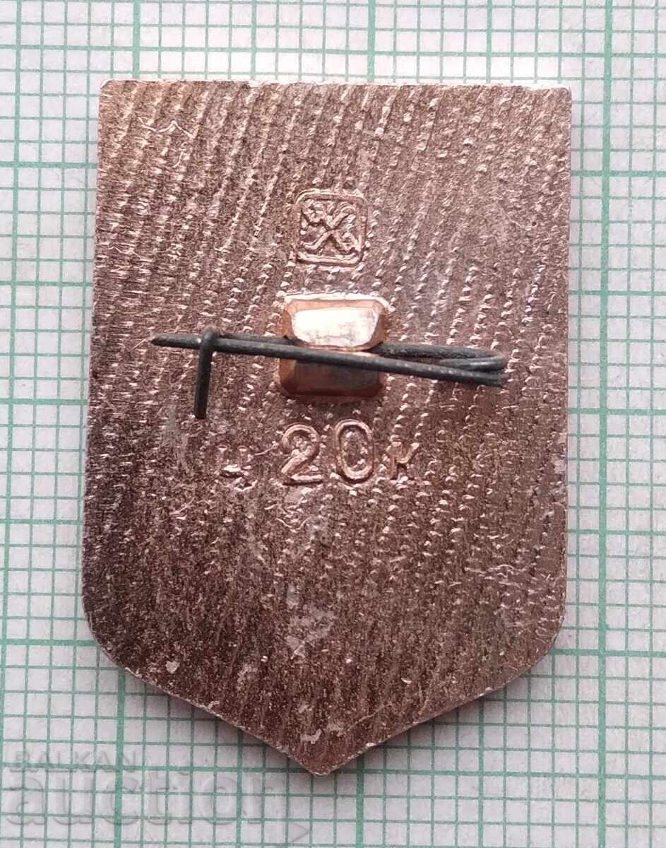 18272 Badge - cities of the USSR - coat of arms of the city of Chelyabinsk with price 1.00 BGN | € 0.51