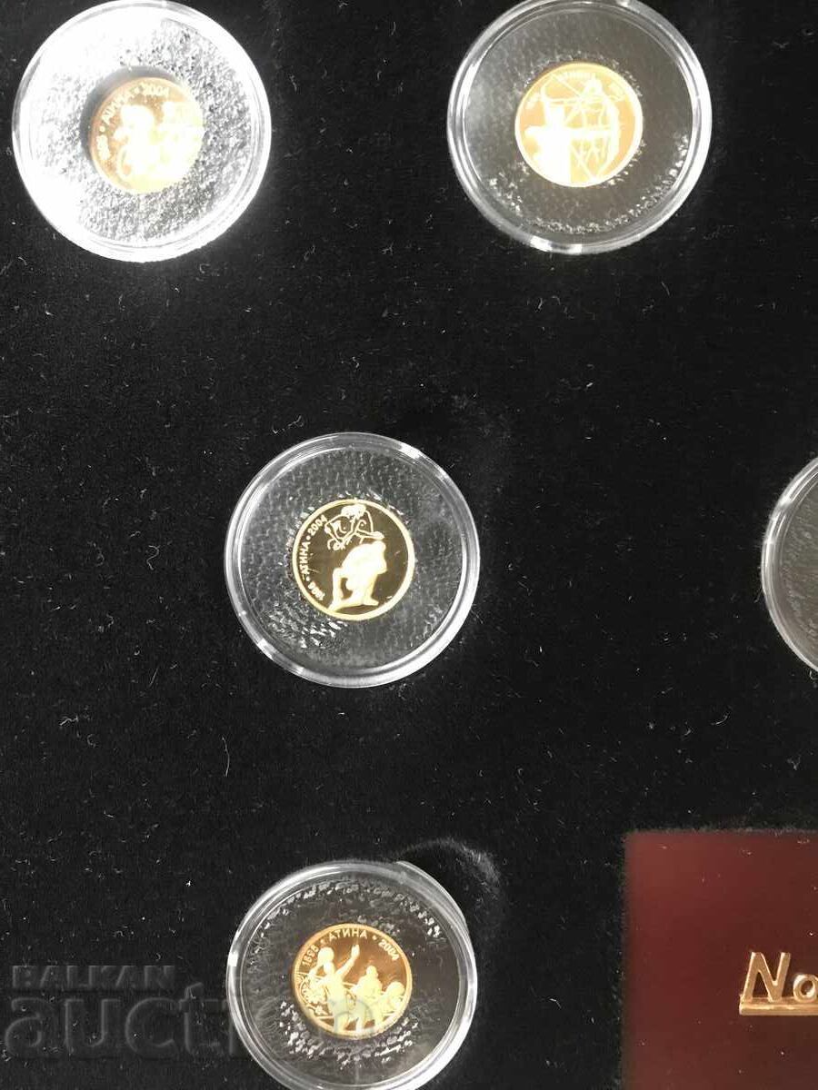 Bulgaria seria de monede de aur 5 leva 2002 Jocurile Olimpice de la Atena cu preț € 3650.00 | 7138.78 BGN Bulgaria seria de monede de aur 5 leva 2002 Jocurile Olimpice de la Atena cu preț € 3650.00 | 7138.78 BGN