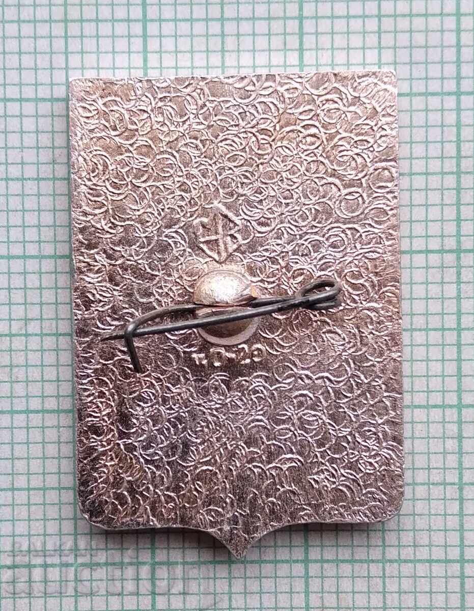 18307 Badge - Cities of the USSR - coat of arms of the city of Krasnoyarsk with price 1.00 BGN | € 0.51