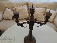 3 kg. baroque bronze candlestick