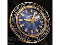 Soviet Gold Plated Men's Watch Rocket World Times