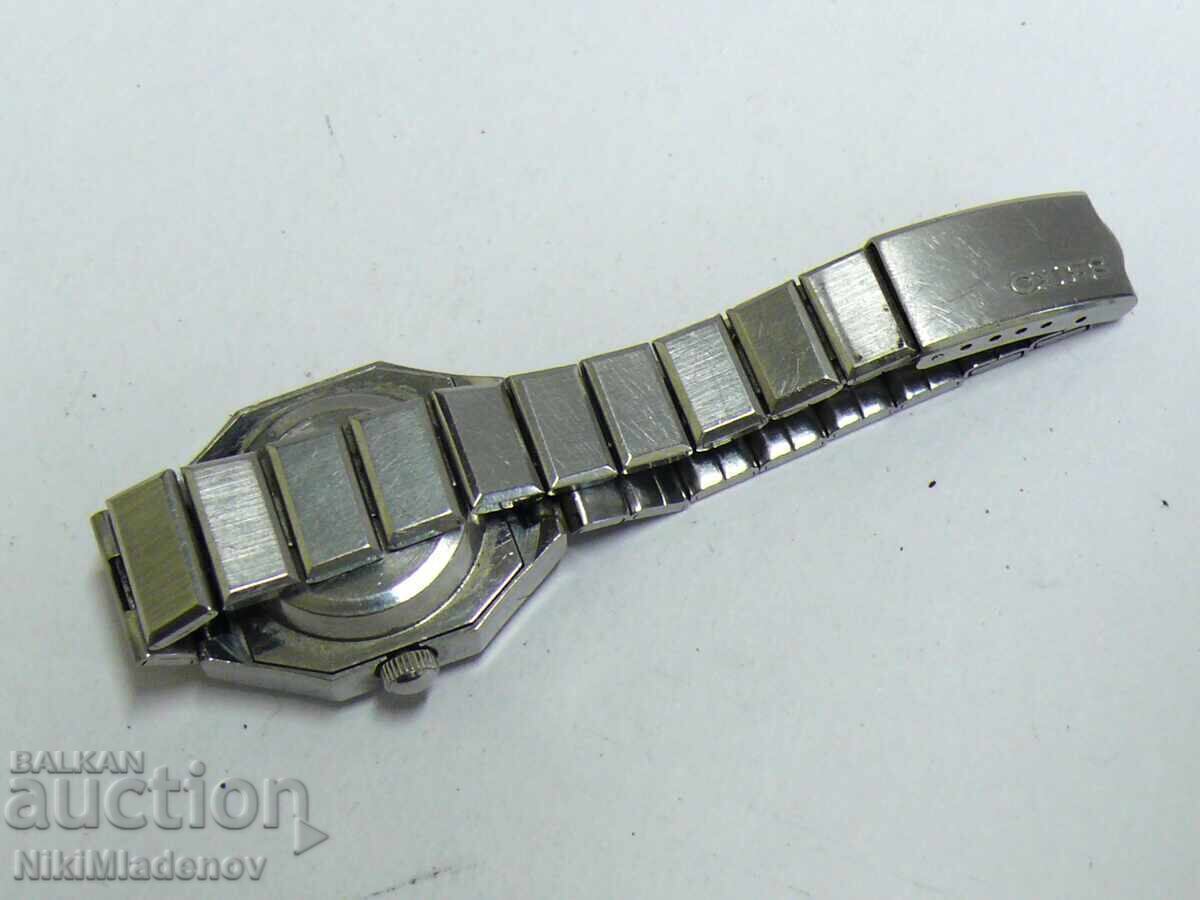 Дамско автоматично Сейко ръчен часовник с Ден и дата - 5