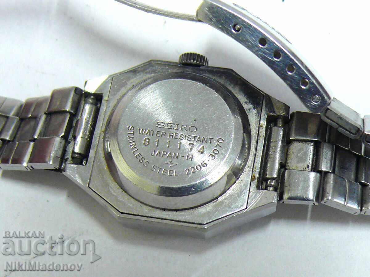 Дамско автоматично Сейко ръчен часовник с Ден и дата - 6