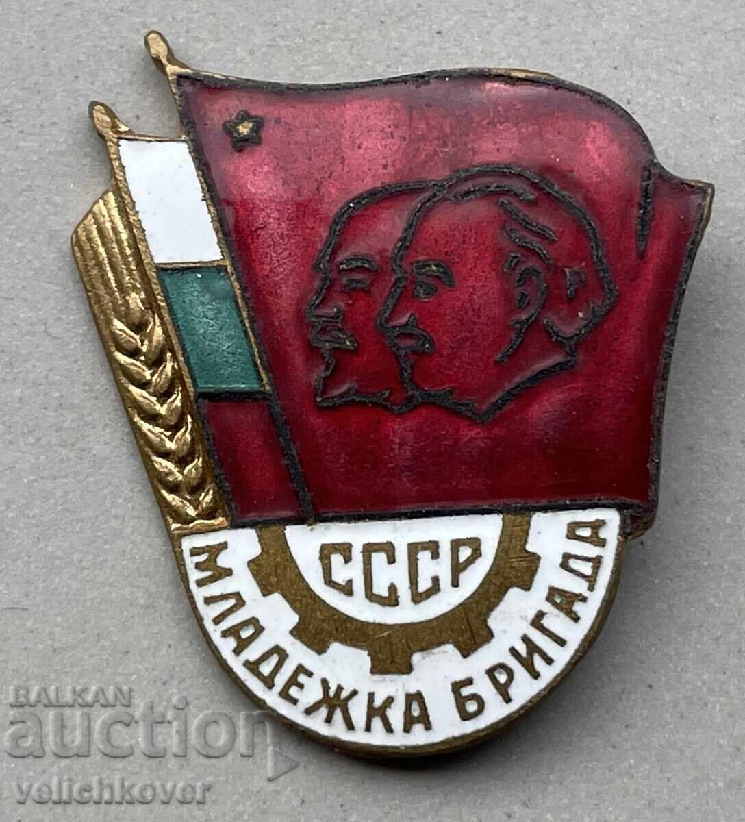 40139 Σήμα Βουλγαρίας ΕΣΣΔ για συμμετοχή σε σμάλτο ταξιαρχίας νέων 40139 Σήμα Βουλγαρίας ΕΣΣΔ για συμμετοχή σε σμάλτο ταξιαρχίας νέων