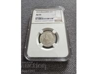 1 leu 1913 AU55 NGC argint