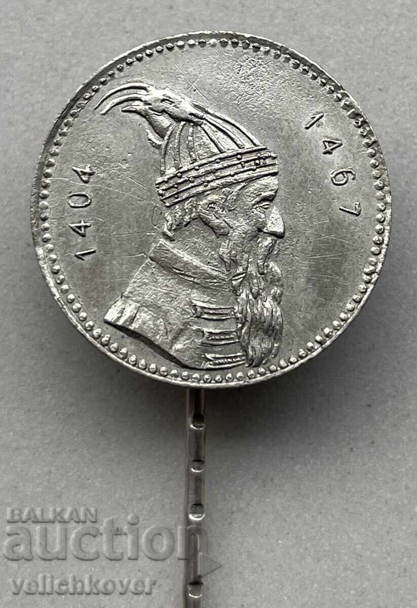 40159 Kingdom of Albania Skanderbeg sign from 1924. silver with price 50.00 BGN | € 25.56 40159 Kingdom of Albania Skanderbeg sign from 1924. silver with price 50.00 BGN | € 25.56