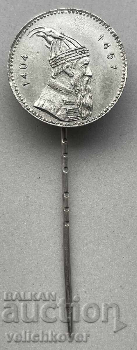 40159 Kingdom of Albania Skanderbeg sign from 1924. silver 40159 Kingdom of Albania Skanderbeg sign from 1924. silver