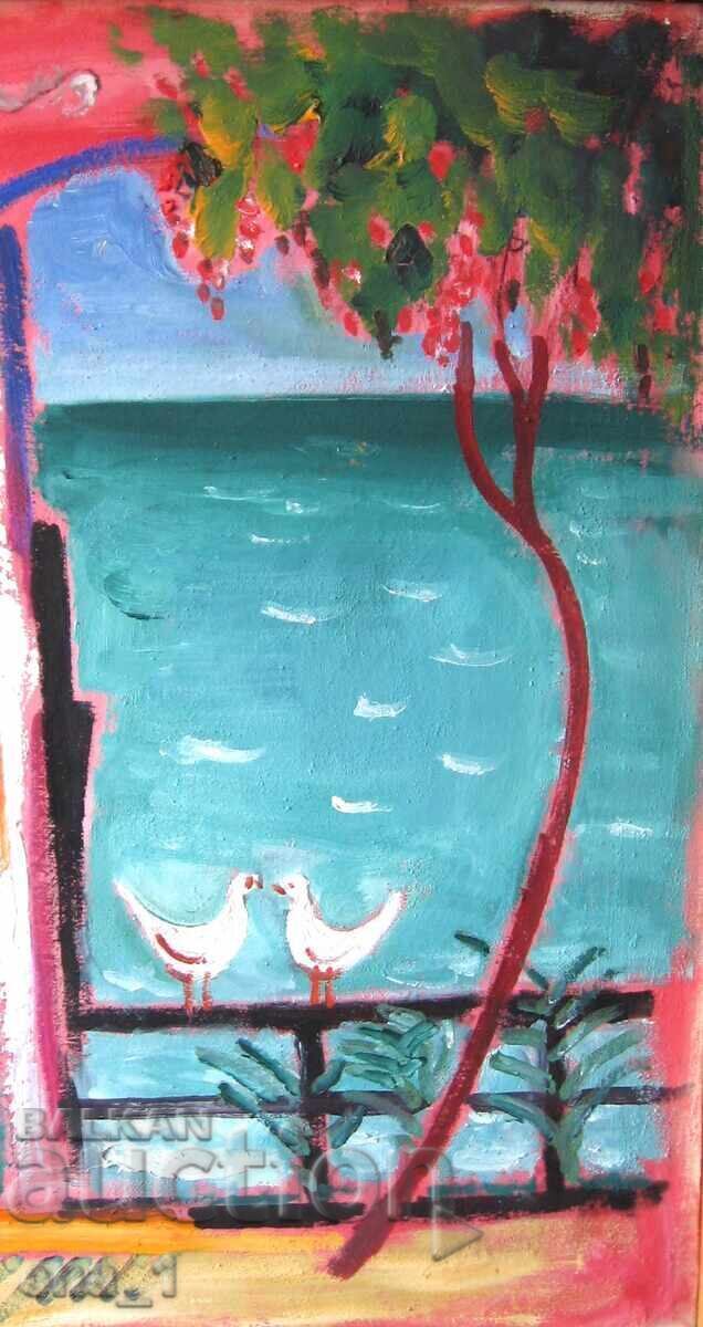 "Composition" by the marine painter Tihomir Radinov /1909-2004/ with price 2850.00 BGN | € 1457.18 "Composition" by the marine painter Tihomir Radinov /1909-2004/ with price 2850.00 BGN | € 1457.18