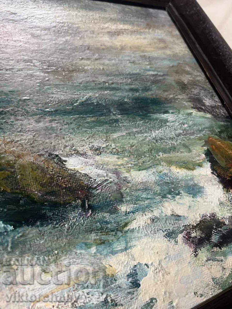 Pictură de maestru vechi - Peisaj marin cu preț 350.00 BGN | € 178.95 Pictură de maestru vechi - Peisaj marin cu preț 350.00 BGN | € 178.95