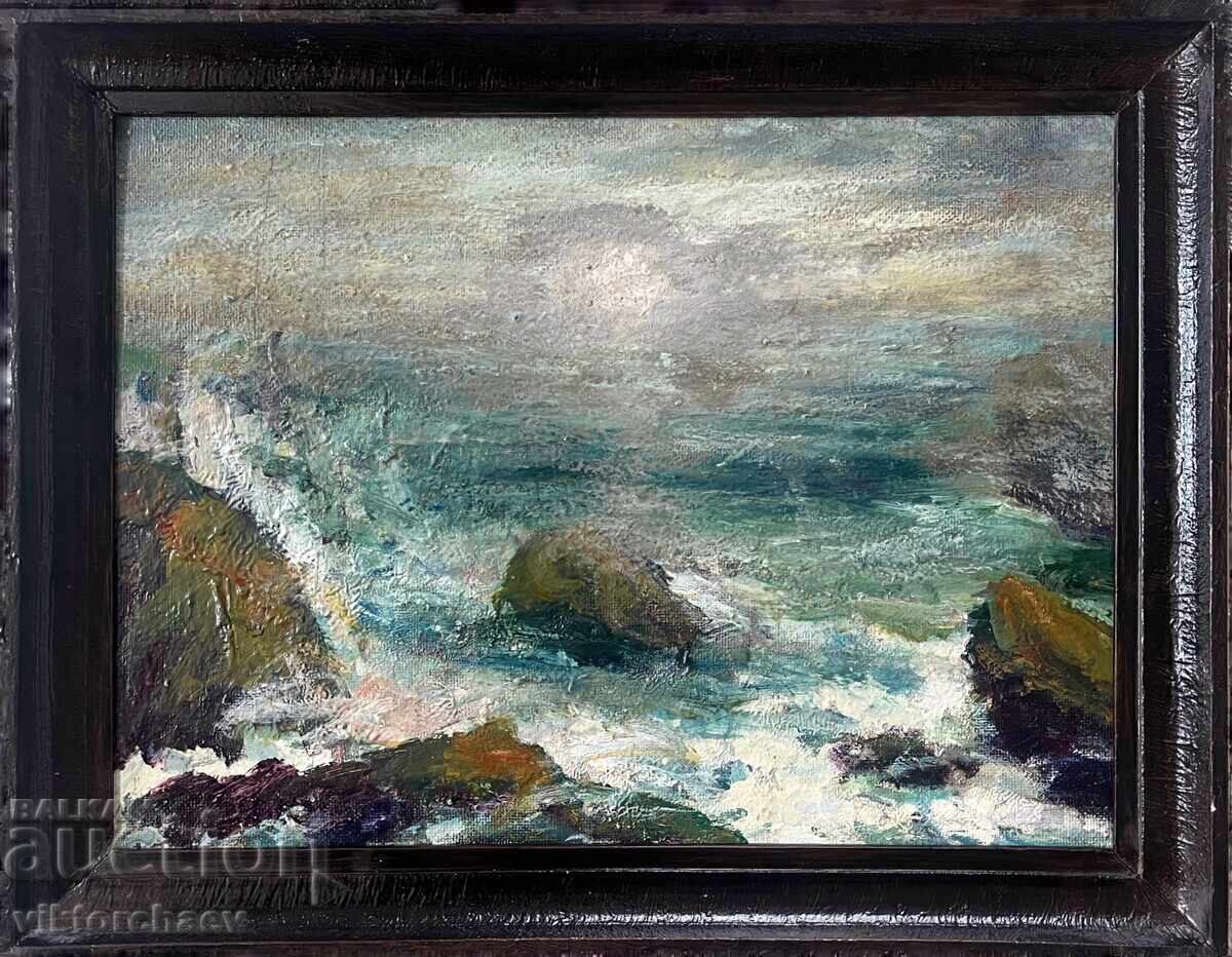 Стара майсторска картина - Морски пейзаж Стара майсторска картина - Морски пейзаж