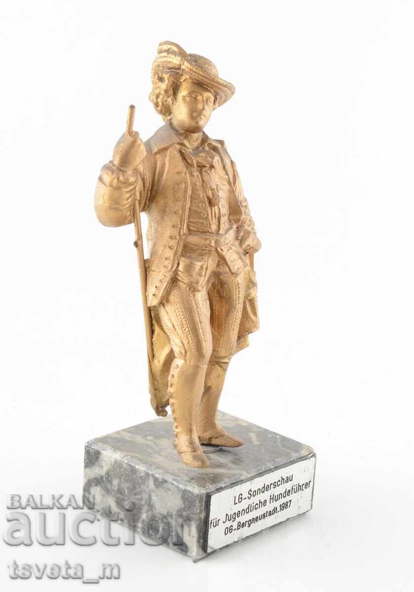 Αντίκα μπρούτζινη γαλλική φιγούρα, πλαστικό, γλυπτική με τιμή € 45.00 | 88.01 BGN