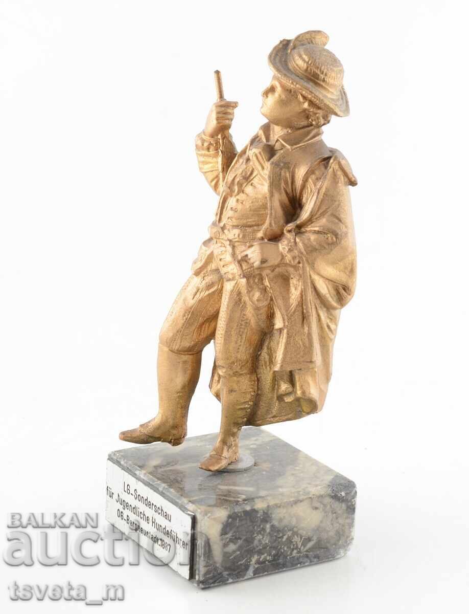 Δημοπρασία Αντίκα μπρούτζινη γαλλική φιγούρα, πλαστικό, γλυπτική