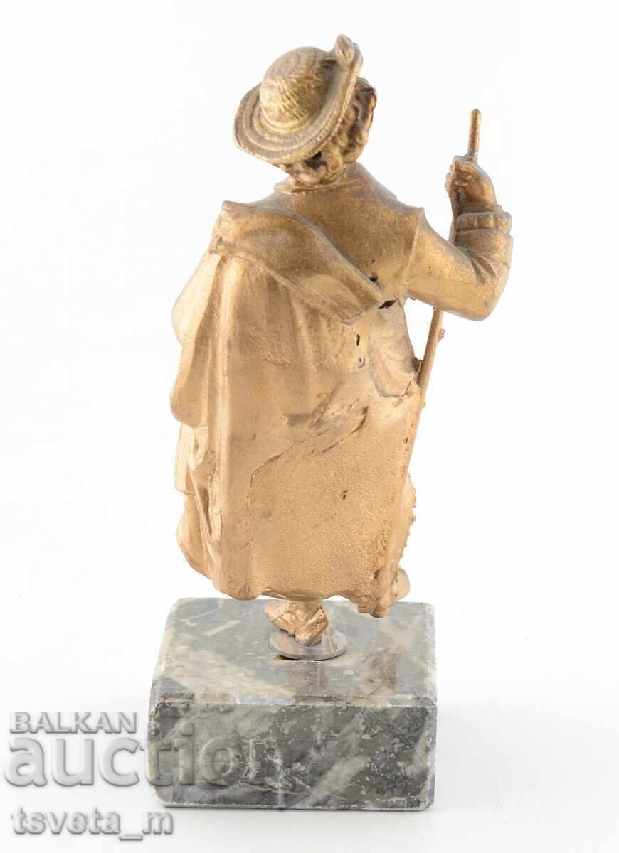 Livrarea Figurină franceză din bronz antic, plastic, sculptură