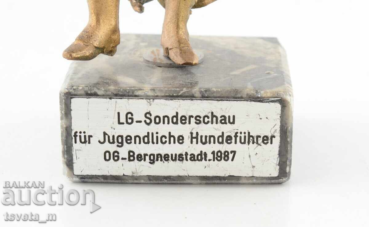 Figurină franceză din bronz antic, plastic, sculptură - 5
