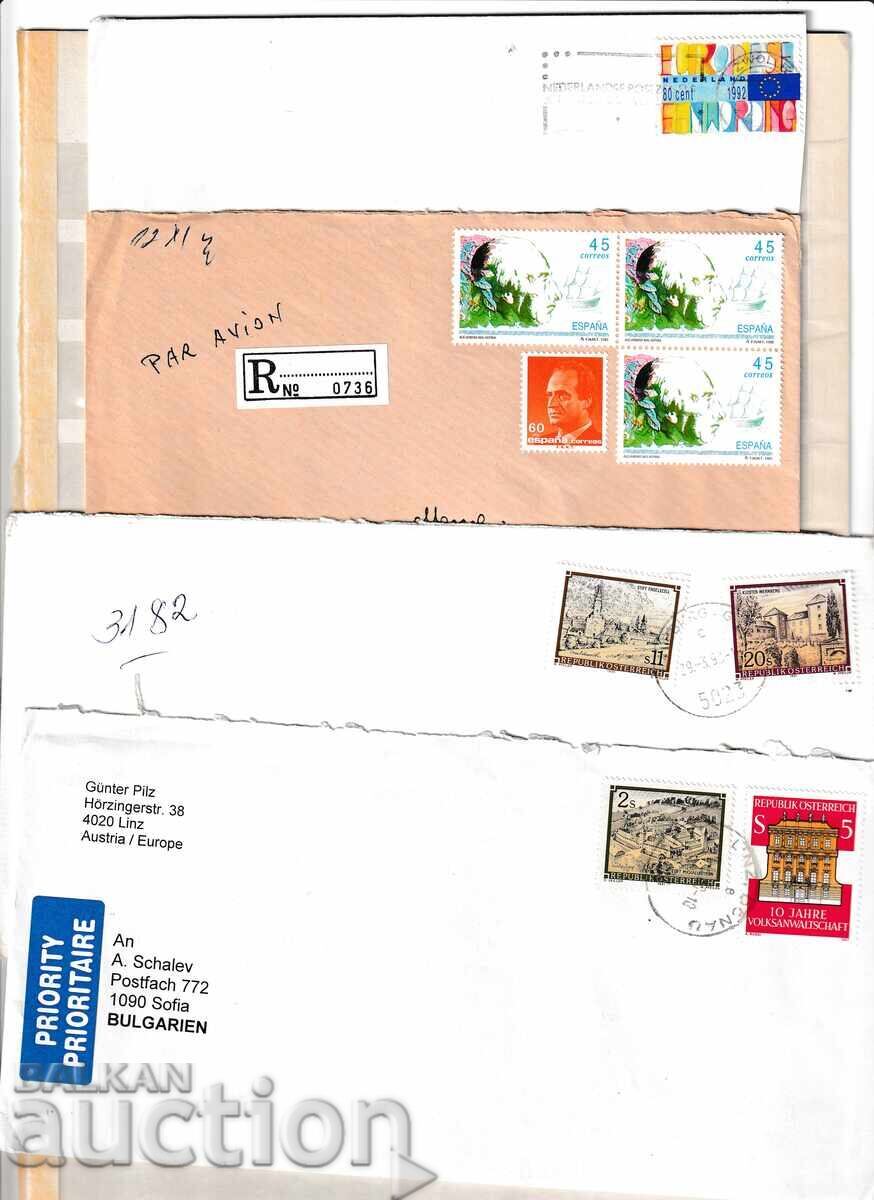 Miscellaneous - 4 envelopes that have traveled.