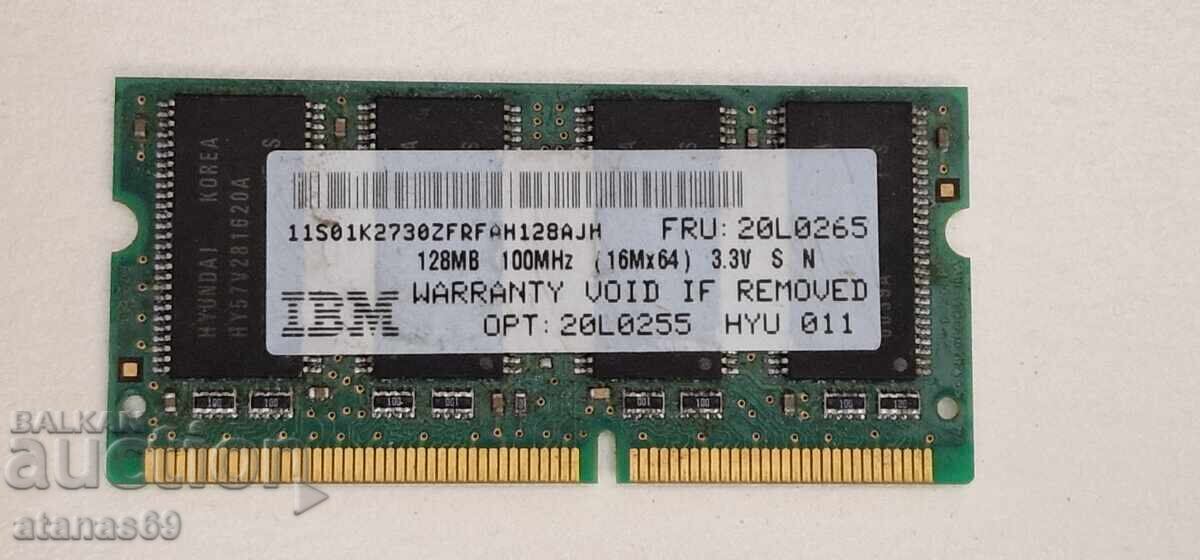 Рам памет за лаптоп IBM 128 MB - електронна скрап №125