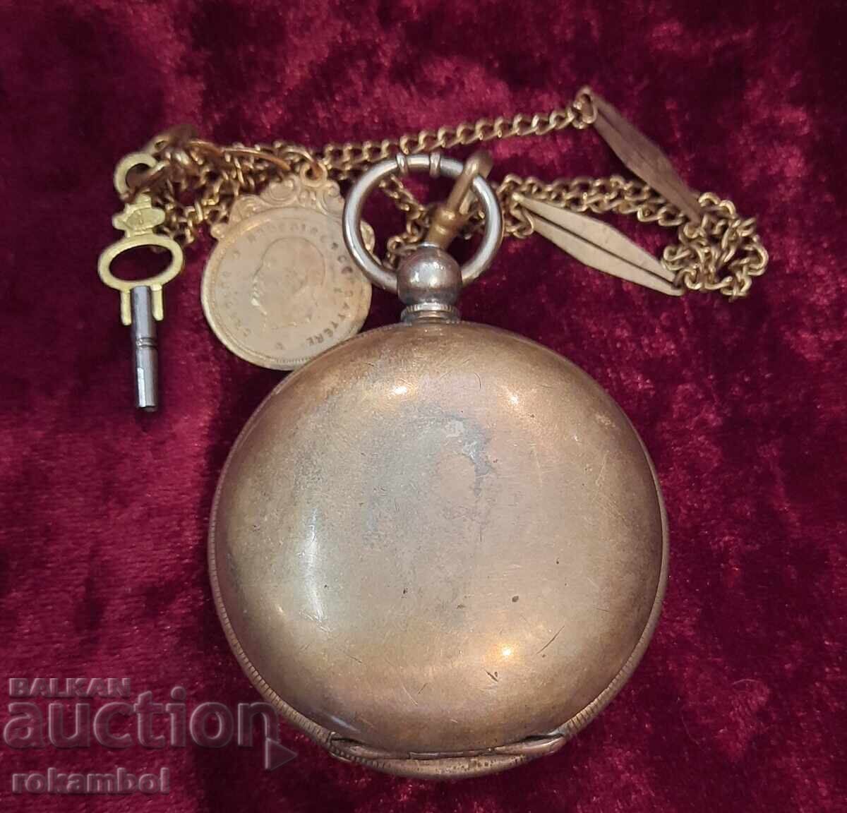 Старинен Османски джобен часовник J.Dent London - 5