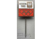 1353 Poland participation sign Poland Olympics Moscow 1980 Enamel