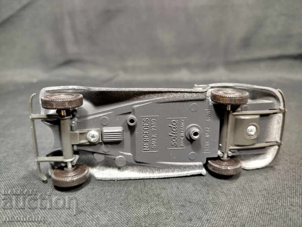 1/43 METAL CAR SCALE MODEL 1939 MERCEDES 540K SOLIDO - 6 1/43 METAL CAR SCALE MODEL 1939 MERCEDES 540K SOLIDO - 6