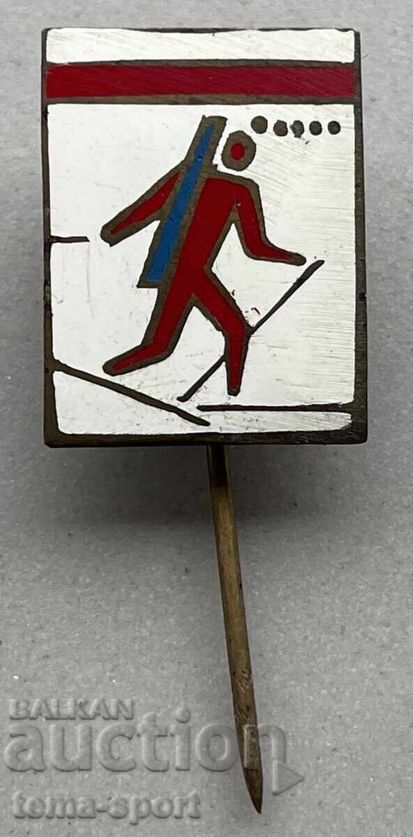 1369 Poland sign Polish Biathlon Federation enamel 1369 Poland sign Polish Biathlon Federation enamel