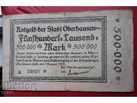 Bancnota-Germania-Renania de Nord-Westfalia-Oberhausen-500.000 m.1923