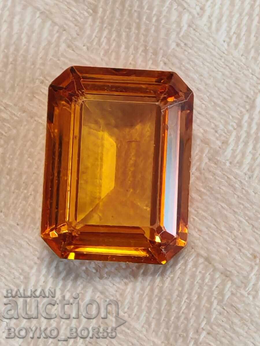 Μεγάλη Φυσική Κιτρίνη 26,4 ct Ορθογώνια κοπή Μεγάλη Φυσική Κιτρίνη 26,4 ct Ορθογώνια κοπή