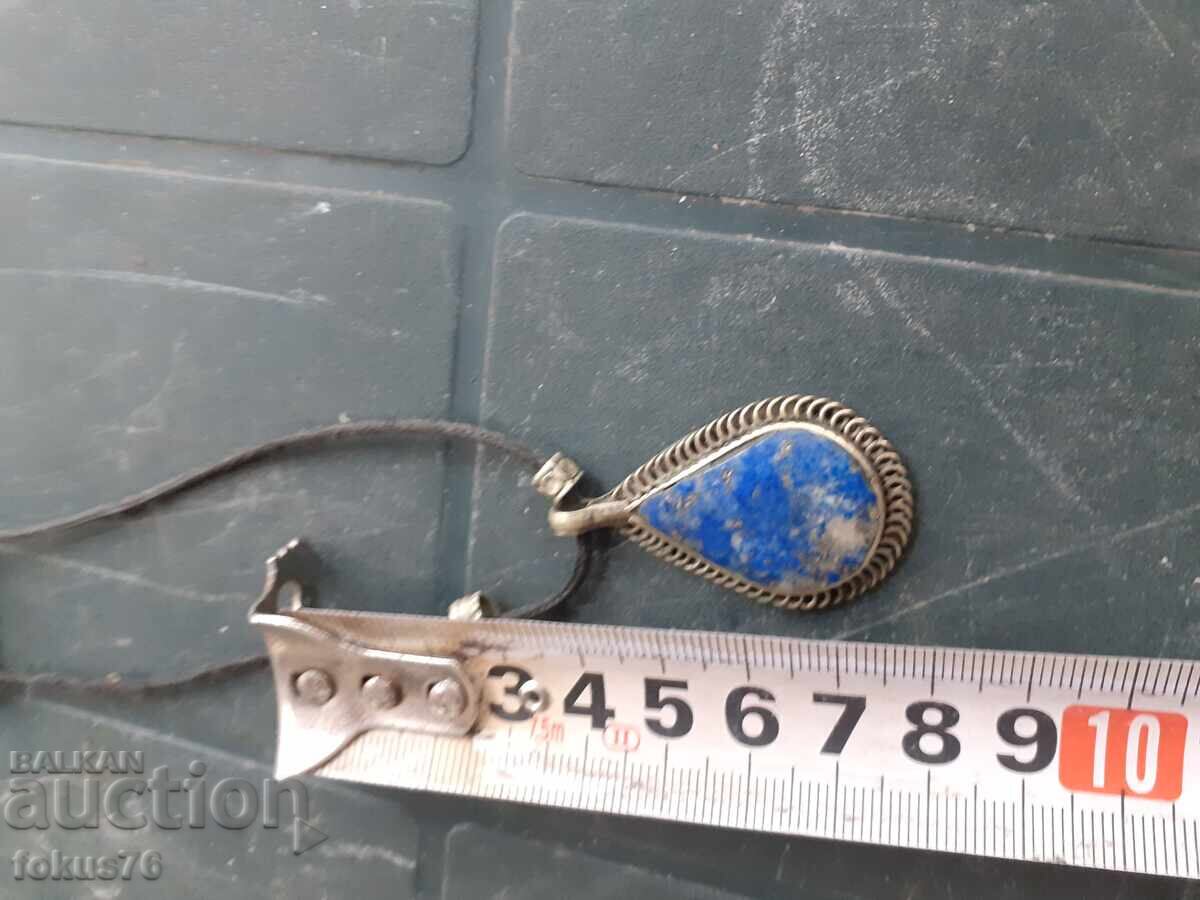 Pendant medallion necklace necklace costume Lapis lazuli - 5 Pendant medallion necklace necklace costume Lapis lazuli - 5