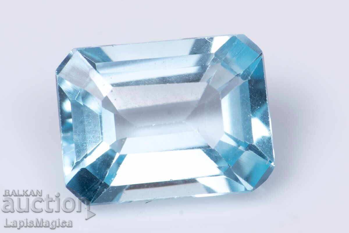 Μπλε τοπάζι 1,84ct 8x6mm VS οκτάγωνο κόψιμο #10 Μπλε τοπάζι 1,84ct 8x6mm VS οκτάγωνο κόψιμο #10