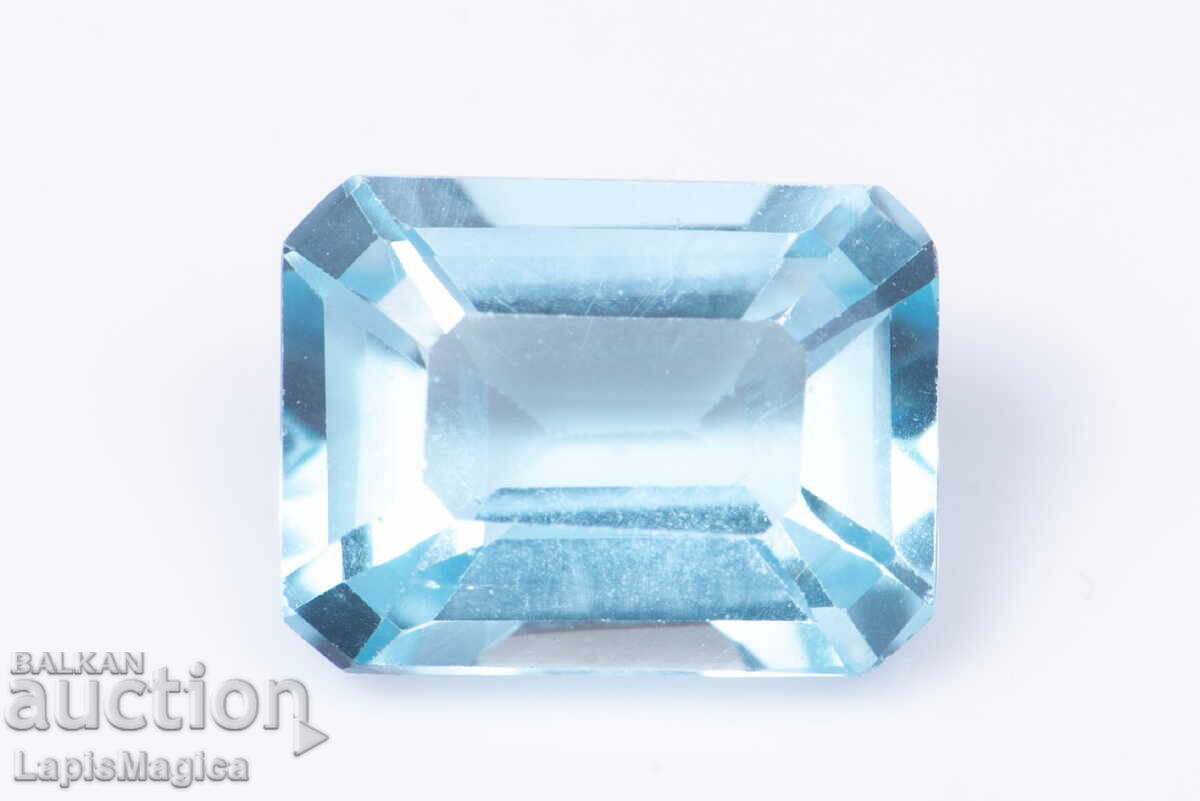 Μπλε τοπάζι 1,84ct 8x6mm VS οκτάγωνο κόψιμο #13