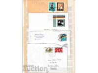 Miscellaneous - used postal envelopes 4 pcs.