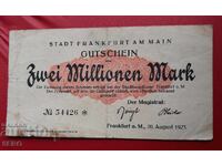 Banknote-Germany-Hesse-Frankfurt am Main-2 000 000 m. 1923