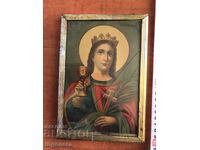 OLD ICON OF ST. BARBARA-1927.