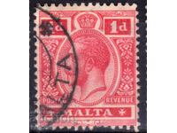 -GB/Malta-1914-Regular-KGV, stamp