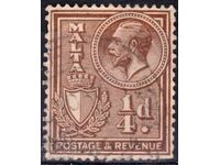 -GB/Malta-1926/1930-Regular-KGVI+Coat of arms, stamp