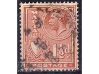 -GB/Malta-1926/1930-Regular-KGVI+Coat of arms, stamp