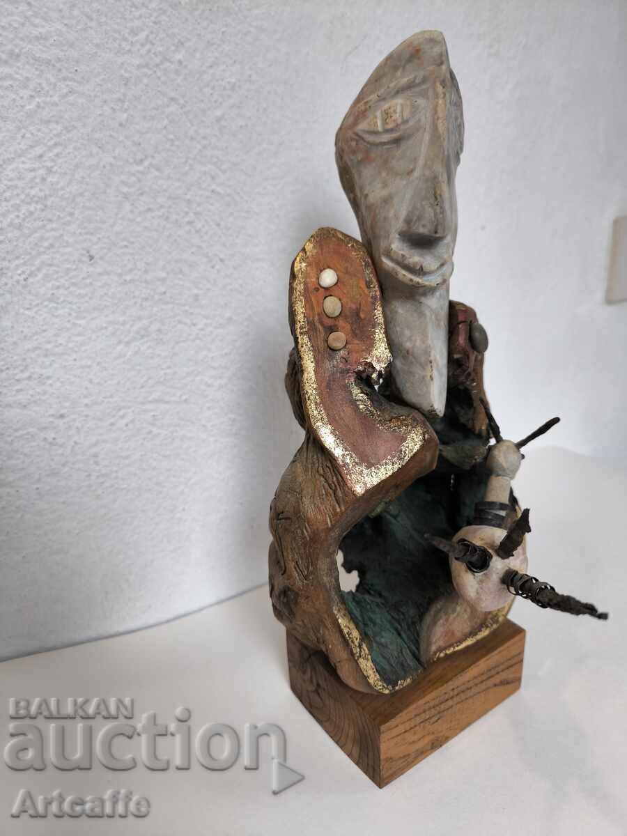 Δημοπρασία Dimitar Neychev - Παρά τον εαυτό του - γλυπτική, ξύλο Δημοπρασία Dimitar Neychev - Παρά τον εαυτό του - γλυπτική, ξύλο